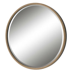 Ranchero Brown Natural Rope Round Mirror - Ornate Home