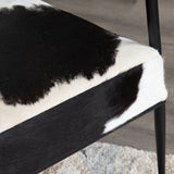 Ranchero White/Black Accent Chair - Ornate Home