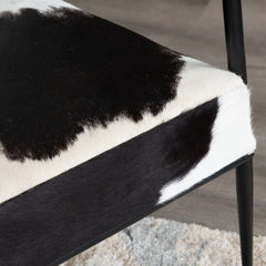 Ranchero White/Black Accent Chair - Ornate Home