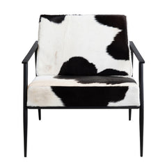 Ranchero White/Black Accent Chair - Ornate Home
