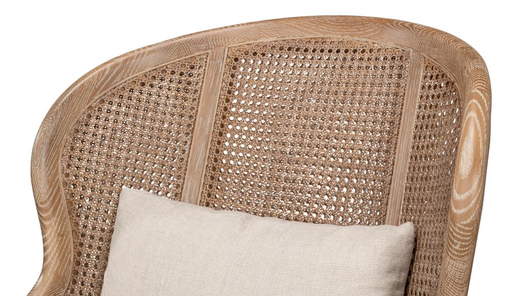 Randolph Beige Wing Chair - Ornate Home