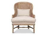 Randolph Beige Wing Chair - Ornate Home