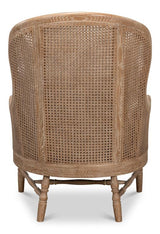 Randolph Beige Wing Chair - Ornate Home