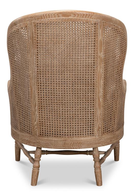 Randolph Beige Wing Chair - Ornate Home