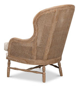 Randolph Beige Wing Chair - Ornate Home