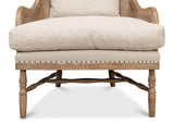 Randolph Beige Wing Chair - Ornate Home