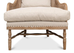 Randolph Beige Wing Chair - Ornate Home