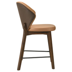 Randolph Butterscotch And Brown Upholstered Counter Height Chair (Set Of 2) - Ornate Home