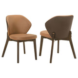 Randolph Butterscotch/Brown Dining Side Chair (Set of 2) - Ornate Home