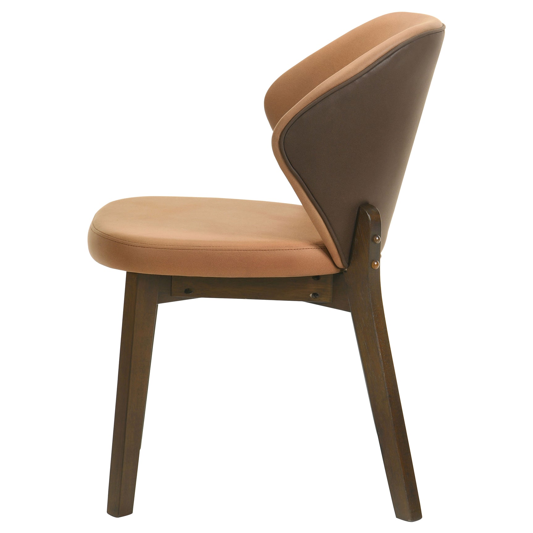 Randolph Butterscotch/Brown Dining Side Chair (Set of 2) - Ornate Home