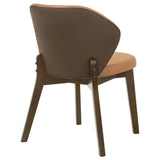 Randolph Butterscotch/Brown Dining Side Chair (Set of 2) - Ornate Home