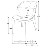 Randolph Butterscotch/Brown Dining Side Chair (Set of 2) - Ornate Home