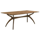 Randolph Sheesham And Brown 79-inch Smart Top Rectangular Dining Table - Ornate Home