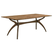 Randolph Sheesham And Brown 79-inch Smart Top Rectangular Dining Table - Ornate Home