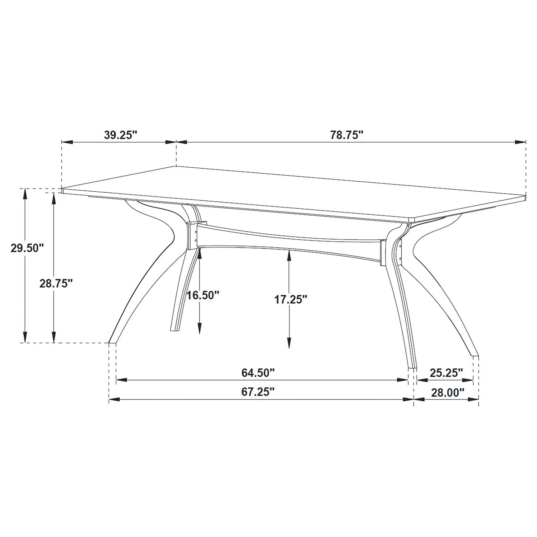 Randolph Sheesham And Brown 79-inch Smart Top Rectangular Dining Table - Ornate Home