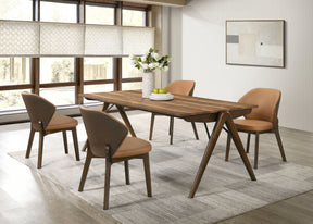 Randolph Sheesham/Brown 5-piece Rectangular Dining Table - Ornate Home