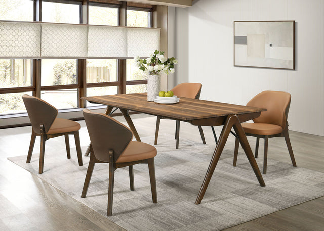 Randolph Sheesham/Brown 5-piece Rectangular Dining Table - Ornate Home