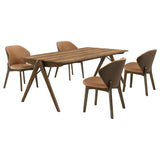 Randolph Sheesham/Brown 5-piece Rectangular Dining Table - Ornate Home