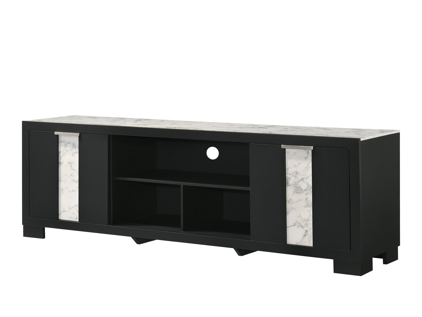Rangley Black 72" TV Stand - Ornate Home