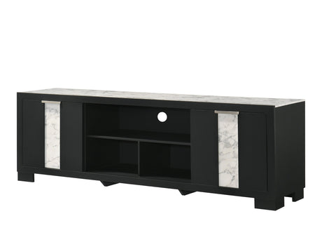 Rangley Black 72" TV Stand - Ornate Home