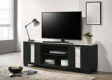 Rangley Black 72" TV Stand - Ornate Home