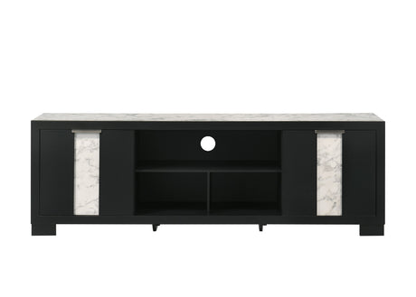 Rangley Black 72" TV Stand - Ornate Home