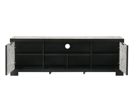 Rangley Black 72" TV Stand - Ornate Home