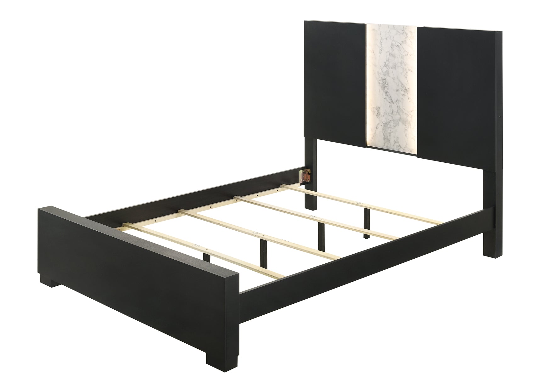 Rangley Black King Panel Bed - Ornate Home