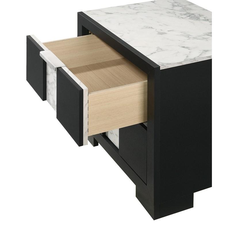 Rangley Black Nightstand - Ornate Home