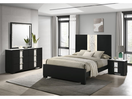 Rangley Black Panel Bedroom Set - Ornate Home