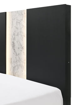 Rangley Black King Panel Bed - Ornate Home