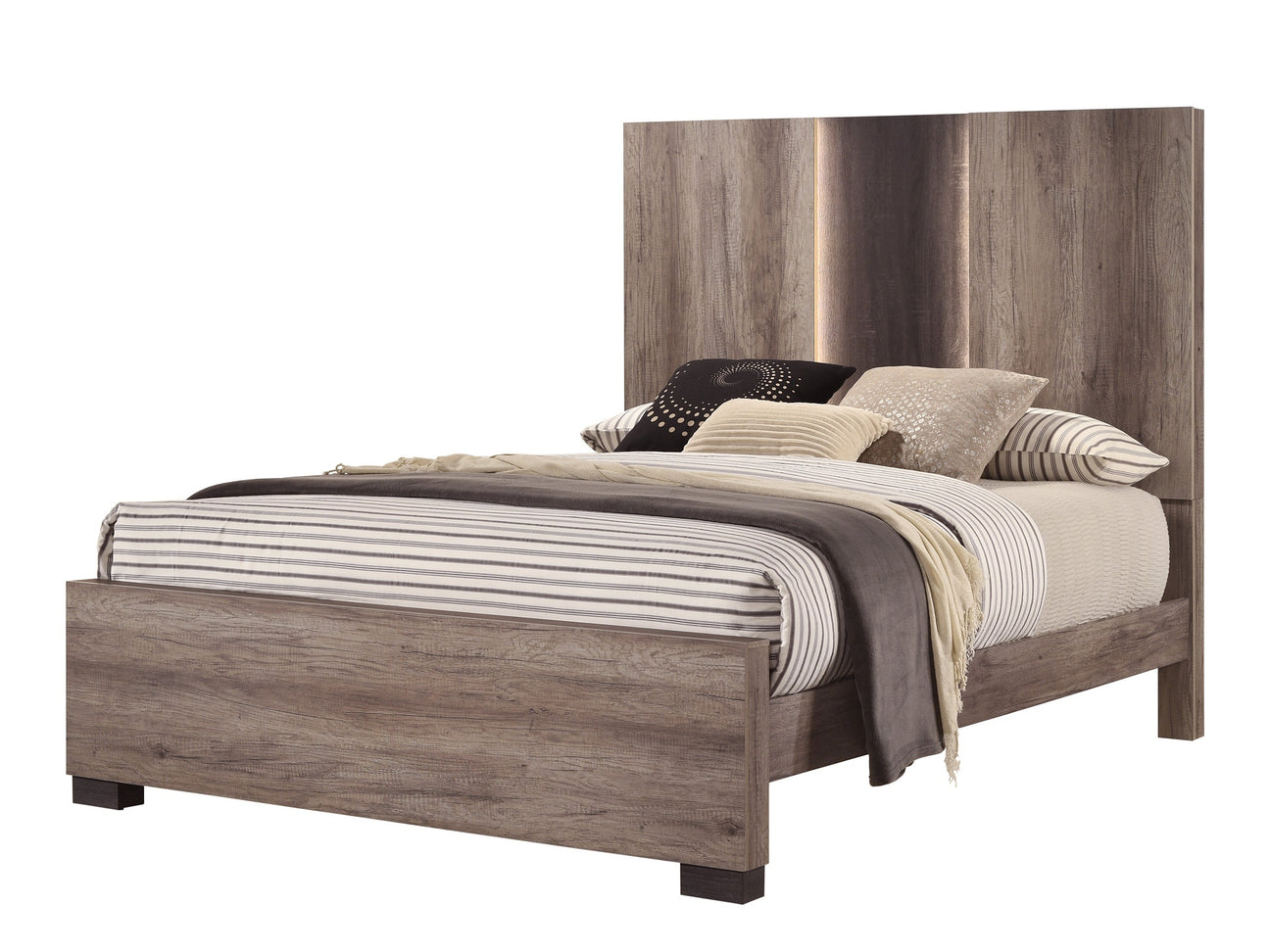 Rangley Natural Queen Panel Bed - Ornate Home