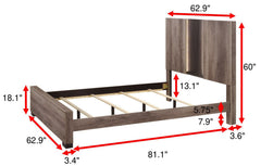 Rangley Natural Queen Panel Bed - Ornate Home