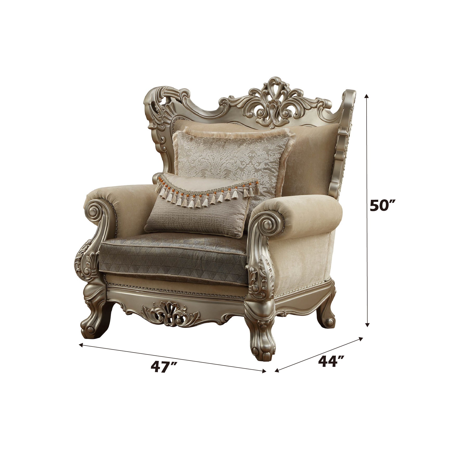 Ranita Chair in Champagne - Ornate Home