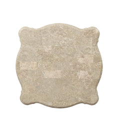 Ranita End Table with Marble Top in Champagne - Ornate Home