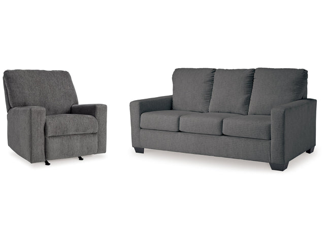 Rannis Pewter Full Sofa Sleeper and Recliner (Online Special Price) - Ornate Home
