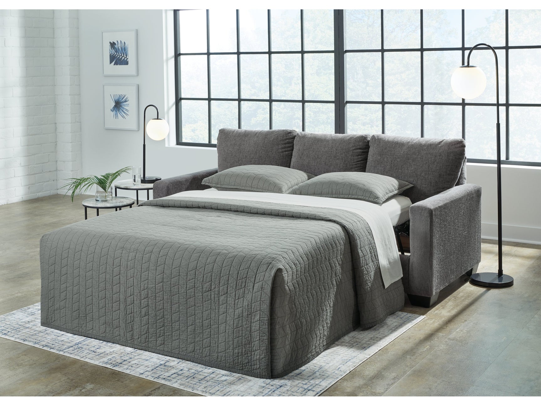 Rannis Pewter Queen Sofa Sleeper (Online Special Price) - Ornate Home