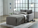 Rannis Pewter Twin Sofa Sleeper - Ornate Home