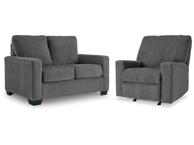 Rannis Pewter Twin Sofa Sleeper & Recliner (Online Special Price) - Ornate Home