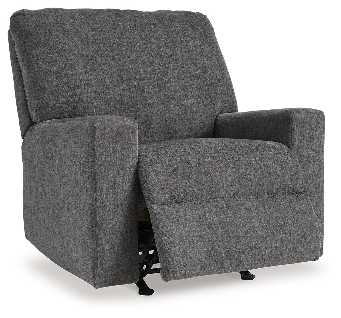 Rannis Pewter Twin Sofa Sleeper & Recliner (Online Special Price) - Ornate Home