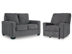 Rannis Pewter Twin Sofa Sleeper & Recliner - Ornate Home