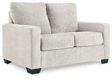 Rannis Snow Twin Sofa Sleeper & Recliner (Online Special Price) - Ornate Home