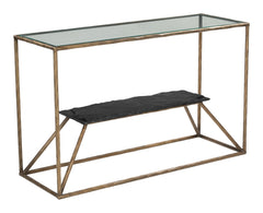 Ranol Brass Console Table - Ornate Home
