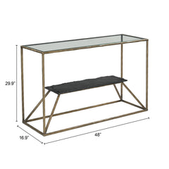Ranol Brass Console Table - Ornate Home