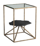 Ranol Brass Side Table - Ornate Home