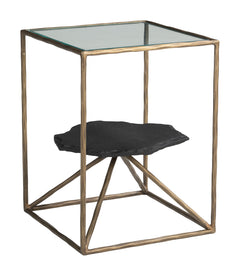 Ranol Brass Side Table - Ornate Home