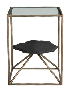 Ranol Brass Side Table - Ornate Home