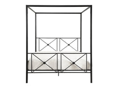 Rapa Black Queen Platform Bed - Ornate Home