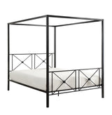 Rapa Black Queen Platform Bed - Ornate Home