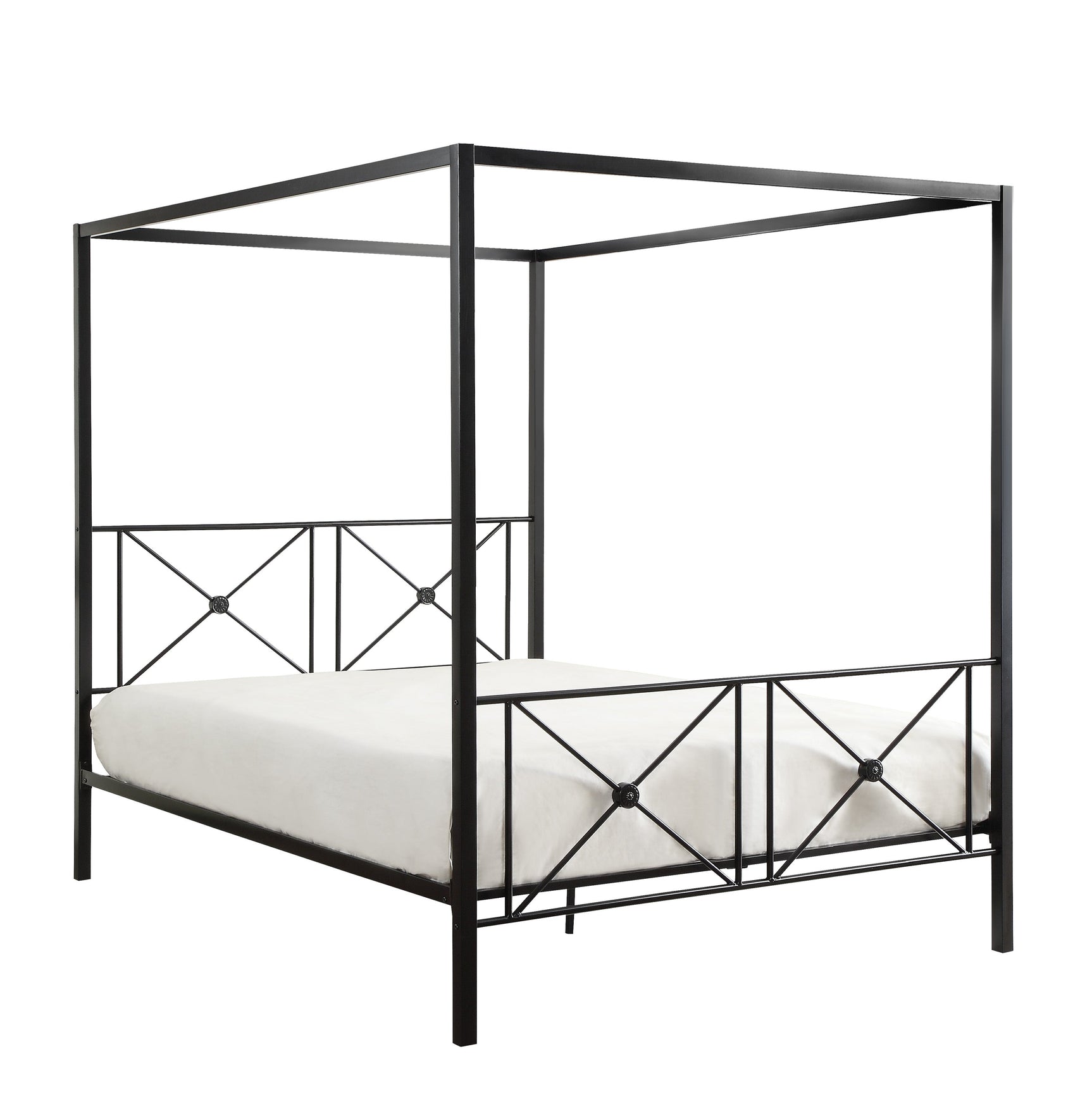 Rapa Black Queen Platform Bed - Ornate Home